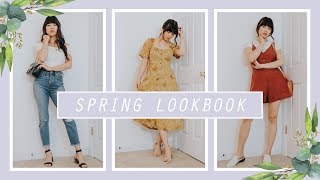 SPRING LOOKBOOK amp OUTFIT IDEAS [upl. by Nahtnanhoj991]