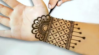 New Easy mehndi design for front hand  Simple Mehndi Design  Mehandi ka Design  Mehndi Designs [upl. by Ednargel]