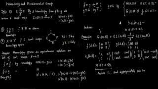 11 Homotopy and Homotopy Equivalence [upl. by Berry]