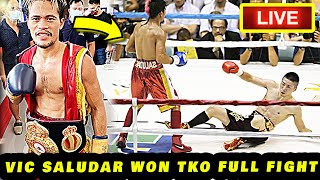 CONGRATS VIC SALUDAR PANALO 5TH RD TKO FULL FIGHT VIC SALUDAR VS SANCHAI YOTBOON HIGHLIGHTS [upl. by Boyt541]