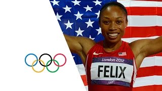 Allyson Felix Wins Womens 200m Gold  London 2012 Olympics [upl. by Eilyab713]