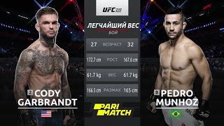 Cody Garbrandt vs Pedro Munhoz HD Highlights [upl. by Aivon166]