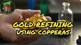 Refining Gold With Copperas Iron Sulfate [upl. by Nairrot511]