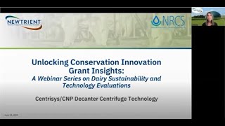 DECANTER CENTRIFUGE Unlocking Conservation Innovation Grant CIG Insights [upl. by Daphie]