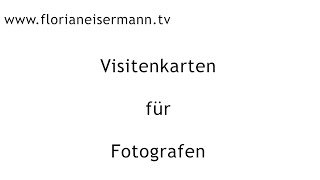 Visitenkarten für Fotografen [upl. by Mraz]