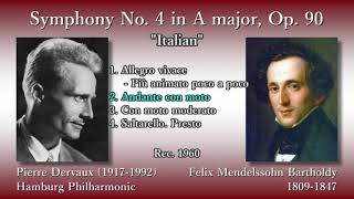 Mendelssohn Symphony No 4 Italian Dervaux amp HamburgPO 1960 メンデルスゾーン 交響曲第4番「イタリア」デルヴォー [upl. by Benildis]