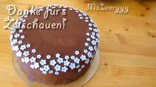 Fast Fondant Torte   super einfach Torte dekorieren [upl. by Adaliah]