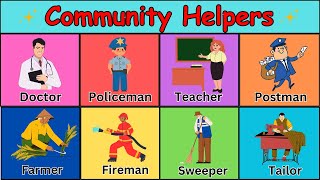 Our Helpers  Community helpers for kids  Helpers name  People who help us  Our helpers activity [upl. by Adekan947]