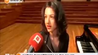 Khatia Buniatishvili on BTV Barcelona televisió [upl. by Eidnam]