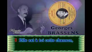 Karaoke Tino  Georges Brassens  Chanson pour l Auvergnat [upl. by Tselec113]