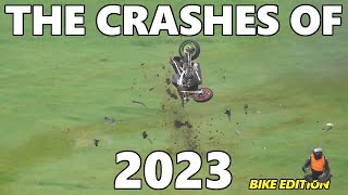 The Crashes of 2023Highlights BIKE EDITION  UK Motorsport Action [upl. by Niatsirhc]