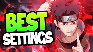 The BEST SETTINGS To Use In Naruto to Boruto Shinobi Striker [upl. by Ellehsad659]