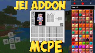 Addon Jei For Minecraft PE Bedrock  Just Enough Items [upl. by Rufus348]