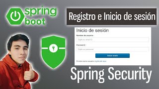 Inicio de sesión y registro de usuarios con Spring Security  Thymeleaf  MySQL y Bootstrap [upl. by Tnecnev]