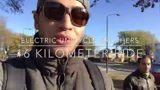 Electric Unicycle Brothers  16 KM Monowheel Ride [upl. by Drake]