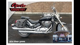 2009 Suzuki Boulevard C50 with nice saddle bags for sale at Cycle Country in Salem Oregon [upl. by Deden]