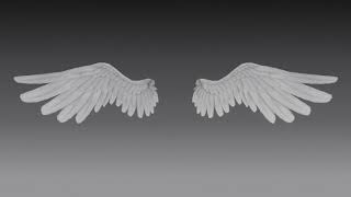 Alas 3D modelo  3D model wings  Blender  Diseño  Design [upl. by Kellyn]