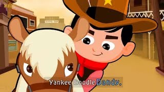 yankee doodle went to town riding on a pony I yankee doodle dandy I american rhymes for nursery [upl. by Lehet]