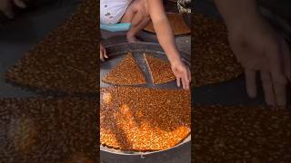 ⚡⚡ Khaju Chikki Making Process⚡⚡ shorts telugufoodie esangathulu streetfood foodie omelette [upl. by Trin]