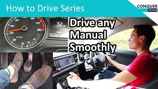 How to drive a manual car smoothly  works in every car [upl. by Anuahsar439]