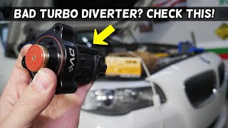 WHAT ARE THE SYMPTOMS OF BAD TURBO DIVERTER VALVE ON A CAR [upl. by Waxman]