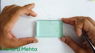 Refraction Through glass slab  Lateral Shift Experiment [upl. by Odnanref]