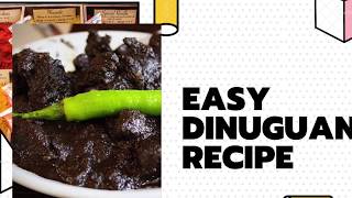 Pork Dinuguan  Simple Recipe [upl. by Eednim]