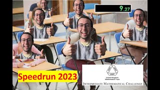 Intermediate Maths Challenge 2023 Speedrun [upl. by Karrie368]