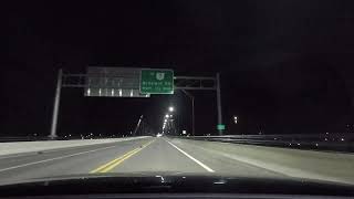 Wellsburg Bridge Westbound Night [upl. by Winnick447]