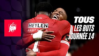 TOUS LES BUTS JOURNEE 14 👀⚽ Moments forts de la Jupiler Pro League 2324 [upl. by Deegan]