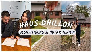 HAUS BESICHTIGUNG mit FAMILIE 🏡 NOTAR TERMIN 🖊️⎜MeetTheDhillons [upl. by Jania75]