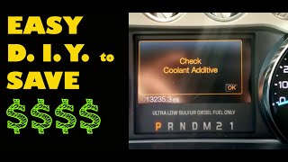 20112012 Ford F250 Coolant Additive Test and Message Reset [upl. by Zealand]