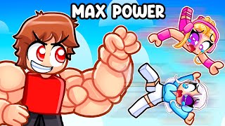 Unlocking MAX POWER In PUSHING SIMULATOR With MY CRAZY FAN GIRLS [upl. by Noyrb]