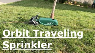 Orbit Traveling Sprinkler Tractor Review [upl. by Nnaeirelav]