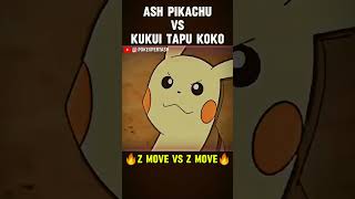 Pikachu Z Move Vs Tapu Koko Z Move🔥shorts pokemon viral [upl. by Gerrald57]