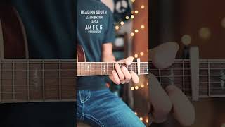 Heading South Zach Bryan Guitar Tutorial amp Play Along [upl. by Zug356]