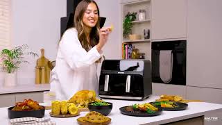 Salter Introducing  Fuzion Dual Air Fryer  Modern Kitchen Essentials [upl. by Tonye]