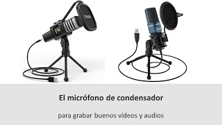 🎙 ¿Cómo es un micrófono de condensador Grabar BUENOS Vídeos y Podcast Tonor TC30 [upl. by Bastien984]