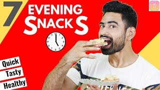 7 Quick amp Healthy Evening Snacks For the Week Vegetarian [upl. by Serica]