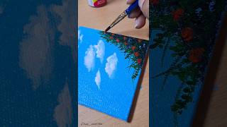 Aesthetic sky easy Painting for beginners painting ytshorts shorts [upl. by Notnats987]