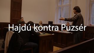 Puzsér sírvaőrjöngve gyalázza Hajdút a büntetőbíró előtt [upl. by Etnovad]