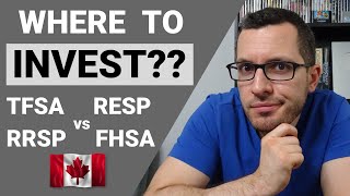 BEST Investing Account TFSA vs RRSP vs RESP vs FHSA  TAXFREE Investing Accounts in CANADA [upl. by Xena]