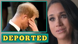 DEPORTED🛑 Meghan panics as Harry Deported from the US after court finds him guilty of faking Visa [upl. by Eitsirhc]