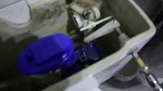 Fixing Toilet Not Flushing  How to Repair amp Replace Plastic Siphon ValveWasher on Cistern for Free [upl. by Atekehs69]