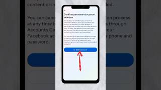 How to Delete Your Facebook Account 😱 📲 facebook account delete kese kare shorts [upl. by Olrak]