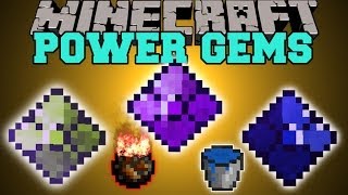 Minecraft POWER GEMS CRAFT SPECIAL WEAPONS amp ARMOR WITH ABILITIES Mod Showcase [upl. by Ajssatan]