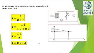 Resolução de Questões Geradores e Receptores Elétricos [upl. by Aicnetroh]