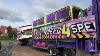 Kermis Santpoort 2022 Transport en opbouw Deel 2 [upl. by Ina]