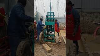 household100meter water well drilling rig small diameter plastic tube short Video like and subscribe [upl. by Ltsyrk]