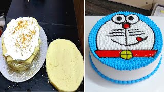 Doraemon Cake  Very Easy Doraemon Cake  How To Make Doraemon Cake  Doraemon Cake Design [upl. by Roderigo]